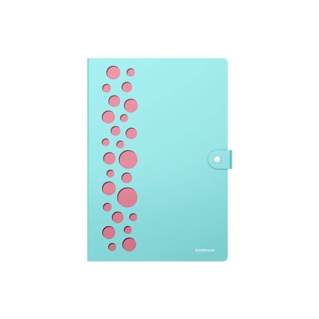 The Carthetele folder on the A4 button, Erichkrause "Diagonal Pastel", with 4 departments, plastic, mix-4