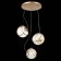 Suspension lamp ST LUCE. SL1181.313.03. Acerra. 3x40 watts, e27, 25x25 cm, brass color