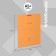 Notebook of 12 sheets in the Erichkrause Neon Classic cage, covered cardboard cover, white offset block 100%, orange