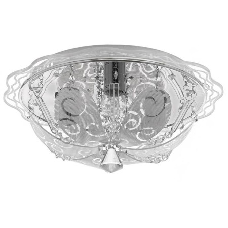 Economic light chandelier with PDU 33101/3 3x40W E27, LED backlight, chrome, 40x40x19 cm-1