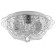 Economic light chandelier with PDU 33101/3 3x40W E27, LED backlight, chrome, 40x40x19 cm
