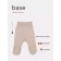 Sliders on a wide Rant Base elastic band, seams outward, height 62 cm, light-beige color