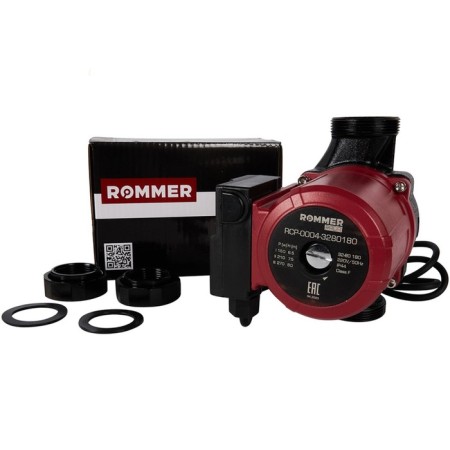 Circulation pump Rommer Profi 32/80-180, 165 watts, pressure 8 m, 5.39 l/min, cable 1.3 m-3