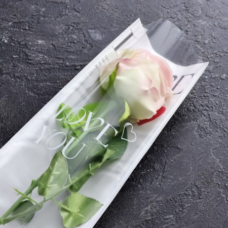 Packet stake, for flowers, white, 14*40cm-1