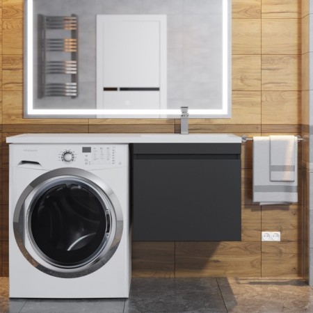 Tumbling for the washing machine Uperwood Magenta, 50 cm, suspended, black, drawer-4
