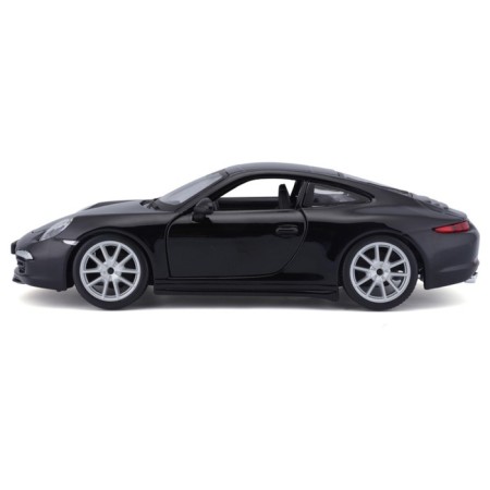 BBURAGO Porsche 911 Carrera S, Die-Cast, 1:24, opening doors, black color-7