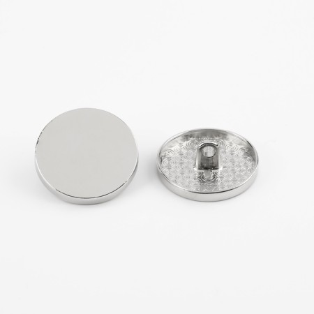 A set of buttons on the leg, d = 23 mm, 5 pcs, silver color-1