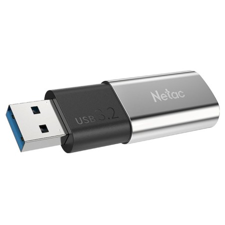 NETAC 256GB US2 NT03US2N-256G-32SL USB3.1 black/silver flash drive-1