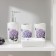 A set of accessories for the lilac bathroom, 4 items (320 ml dispenser, soap dish, 2 glasses 300 ml)