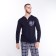 Homemade male set (jumper/pants), ink color, size 54