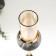 Summary Metal for 1 candle "Gray marble" 25x8x8 cm