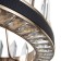 Crystal chandelier LED 50W 3000K black and gold 50x50x35-155 cm Bayerlux