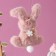 Soft toy "Bunny" on the suspension, 11 cm, color mix
