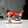 LED figure "Helicopter with Santa Claus" 31.5 × 18 × 18 cm, polystone, AAX3 batteries (not complete), USB, glow of multi