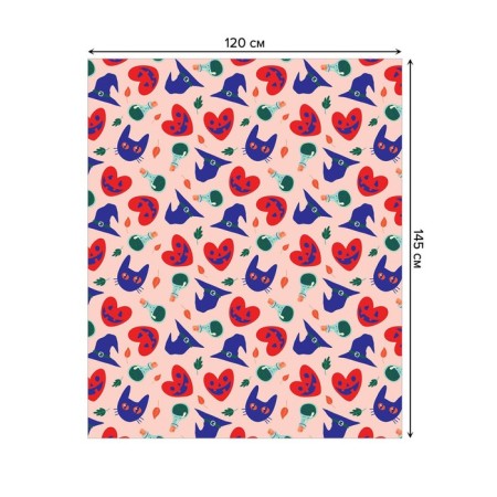 The tablecloth “Magic plan”, rectangular, Saten, size 120x145 cm-1