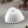 Porcelain magistro “heart”, 260 ml, d = 11.5, white color