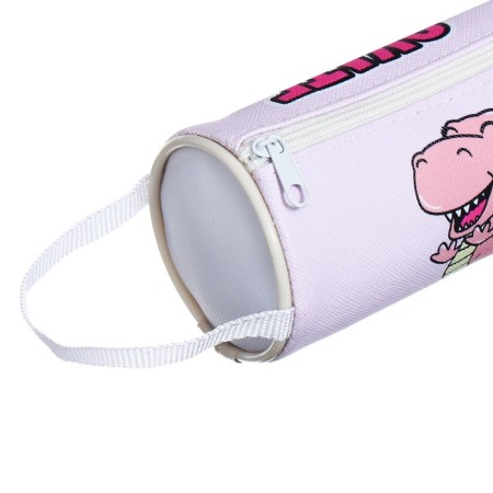 School Penal Tobus on the zipper "Dinosaurus" Calligrata, pink-3