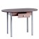 Oval table with an economy drawer 1100x600x750 Metaliki gray/ash shimo dark