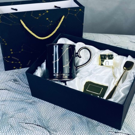 Lenardi mug "Signs of the zodiac. Libra ", with a spoon and filter, 360 ml
