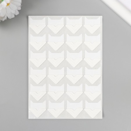 A set of corners with a pocket for photos 24 corners "Style" white 12.5x9 cm-3