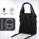 A backpack with a zipper, 2 external pockets, black color