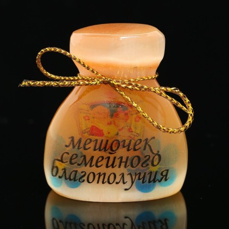 Souvenir "Bag of family well -being", large, selenite