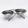 A set of 2 bowls on a stand, 2 x 700 ml, black stand