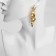 Earrings hanging "party" stars, color gold
