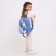 Baby backpack on lightning, 3 outer pockets, blue color