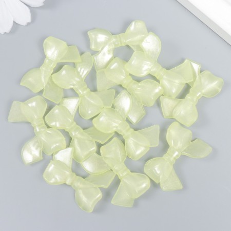 Decor for creativity Plastic "Bow Bow" glows in the dark 0.8x2.4x3.4 cm-2