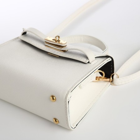 Bag Women's Messoriner, white color 19*13*7 cm-6