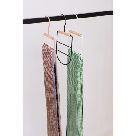 Monnector Organizer for belts and scarves multi -level Ladoom Laconique, 11.5 × 23 × 1.1 cm, white color-6