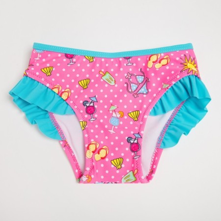 Bathing swimming trunks for girls Minaku with decor, height 86-92 cm