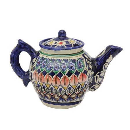 Rishtan ceramics "Patterns", 700 ml, blue-4