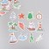 Stickers for creativity "Sea and Adventure" embossing silver set 48 pcs 9x7x0.8 cm