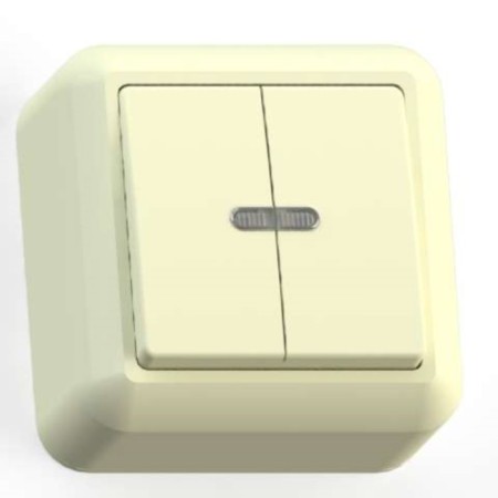 Kuntsevo-Electro switch 8034 Optima, OP, 10A, 2 keys