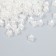 Beads for creativity plastic "Flower. White mother -of -pearl" set 20 grams 0.7x0.7x0.4 cm