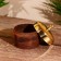 Wooden bowl 10 cm, with a lid