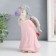 Souvenir Polystone "Angel with a rose, pouts a bubble" 8x8x18 cm