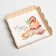 Cookie box, confectionery packaging with PVC lid, “sweet life”, 15 x 15 x 3 cm