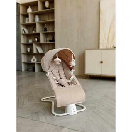 Electric shafts children's Amarobaby Happy Swing, beige color-20
