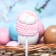 Caramel on a stick "Basket with eggs" pink 20g