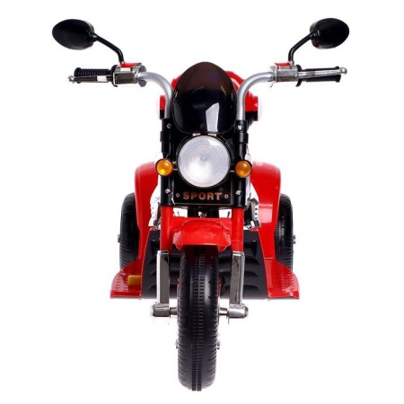 Children's electric car "Chopper", with a battery, light and sound effects, red color-3