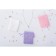 Gift bag from canvases, pink, 7 x 9 cm