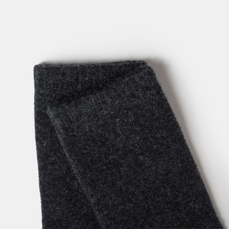 Male socks from Mongolian wool, black color, size 27 (40-42)-1