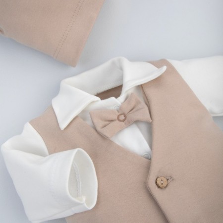 Kinderlitto “Young gentleman” discharge kit, 4 items, height 50-56 cm, cappuccino color-4
