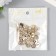 Buttons plastic for creativity on the leg "heraldic lily" gold set 30pcs 1.2x1.2 cm 94135