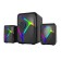 Computer speakers Xtrike Me SK-610, 2x3 W + 5 W, USB, backlight, black