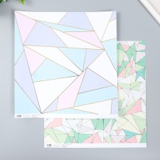 Scrapbooking paper bilateral gold 