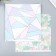 Scrapbooking paper bilateral gold "Triangles" density 180 g 30.5x32 cm